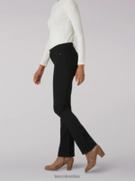 Lee mujer jeans legendarios con corte de bota regular (pequeño) negro ropa Z6H6F136 - Image 2