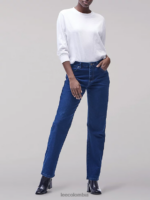 Lee mujer jeans originales de corte relajado y pernera recta oscuro premium ropa Z6H6F17 - Image 2
