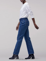 Lee mujer jeans originales de corte relajado y pernera recta oscuro premium ropa Z6H6F17 - Image 4