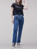 Lee mujer jeans originales de pierna recta y corte relajado (petite) piedra premium ropa Z6H6F65 - Image 2