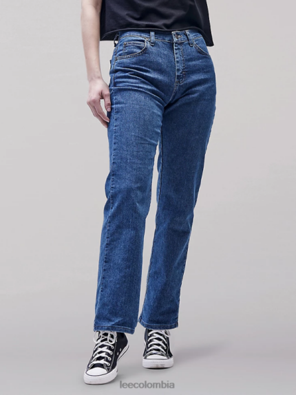 Lee mujer jeans originales de pierna recta y corte relajado (petite) piedra premium ropa Z6H6F65