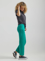 Lee mujer jeans tobilleros de color con pernera ancha y talle alto enigma verde ropa Z6H6F165 - Image 3