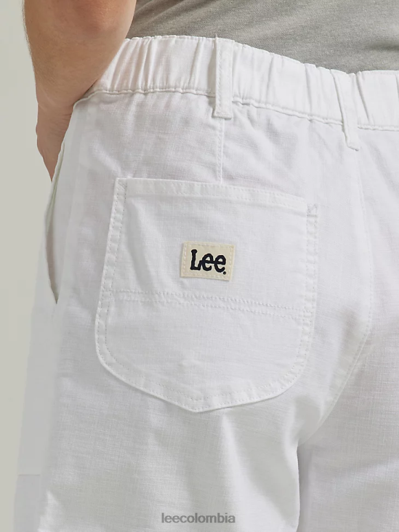 Lee mujer legendario rodado corto blanco ropa Z6H6F271 - Image 4