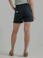 Lee mujer legendario rodado corto negro ropa Z6H6F279 - Image 2