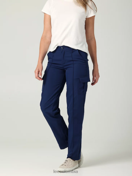 Lee mujer pantalón cargo de pierna recta ultra lux con costuras flexibles para llevar (pequeño) trueno ropa Z6H6F237