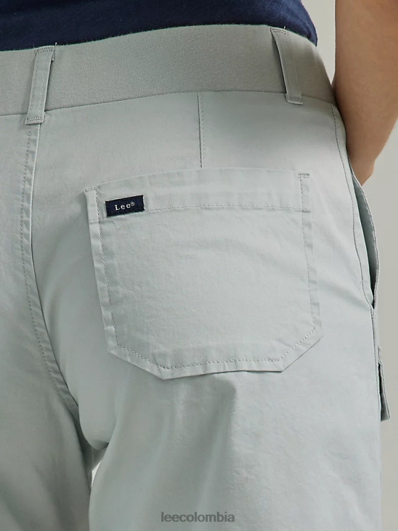 Lee mujer pantalón corto cargo ultra lujoso y relajado y flexible Bruma de verano ropa Z6H6F248 - Image 4