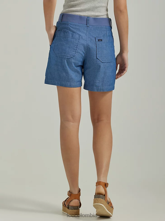 Lee mujer pantalón corto cargo ultra lujoso y relajado y flexible cambray ropa Z6H6F249 - Image 2