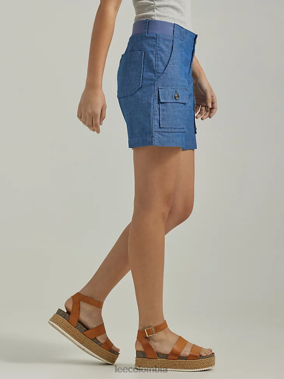 Lee mujer pantalón corto cargo ultra lujoso y relajado y flexible cambray ropa Z6H6F249 - Image 3