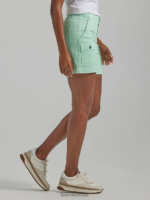 Lee mujer pantalón corto cargo ultra lujoso y relajado y flexible fluorita ropa Z6H6F245 - Image 3