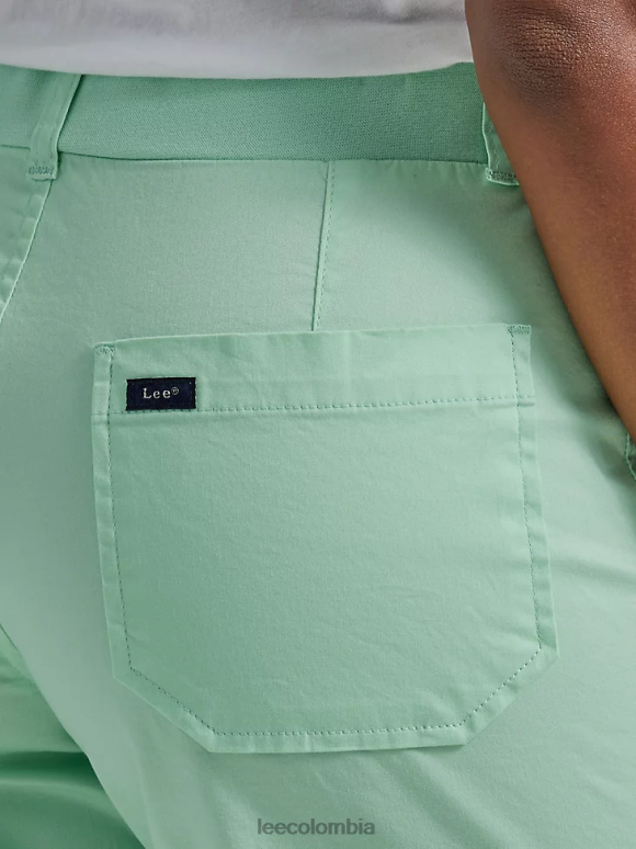 Lee mujer pantalón corto cargo ultra lujoso y relajado y flexible fluorita ropa Z6H6F245 - Image 5