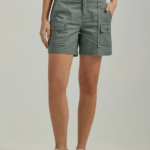 Lee mujer pantalón corto cargo ultra lujoso y relajado y flexible fuerte verde ropa Z6H6F250