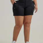 Lee mujer pantalón corto cargo ultra lujoso y relajado y flexible (más) negro ropa Z6H6F284
