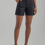 Lee mujer pantalón corto cargo ultra lujoso y relajado y flexible negro ropa Z6H6F251