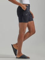 Lee mujer pantalón corto cargo ultra lujoso y relajado y flexible negro ropa Z6H6F251 - Image 3
