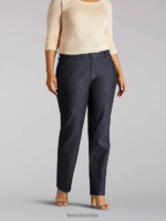 Lee mujer pantalón de pierna recta y ajuste relajado (pantalón para todo el día) (más) enjuague índigo ropa Z6H6F220