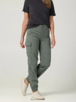 Lee mujer pantalón jogger cargo ultra lux con un solo bolsillo y flexible (pequeño) fuerte verde ropa Z6H6F234