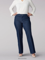Lee mujer Pantalón pantalón ultra lux con movimiento flexible y ajuste regular (plus) enjuague índigo ropa Z6H6F213 - Image 4