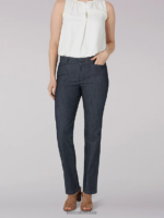 Lee mujer Pantalón recto con forma secreta (petite) nocturno ropa Z6H6F225