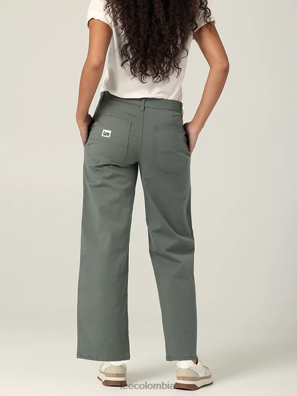 Lee mujer pantalón recto relajado ultra lux fuerte verde ropa Z6H6F193 - Image 2