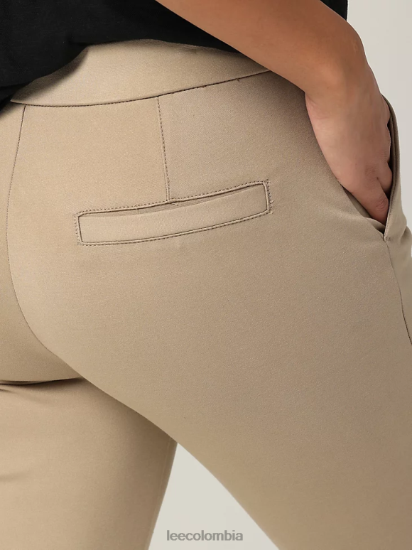 Lee mujer Pantalón tobillero ultra lux de corte ajustado (pequeño) ciudad de kansas caqui ropa Z6H6F206 - Image 5