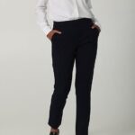 Lee mujer Pantalón tobillero ultra lux de corte ajustado (pequeño) remache azul marino ropa Z6H6F207