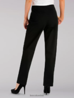 Lee mujer pantalones elásticos laterales (petite) negro ropa Z6H6F209 - Image 2