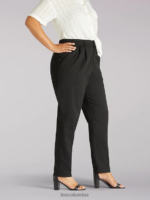 Lee mujer pantalones elásticos laterales (plus) negro ropa Z6H6F211 - Image 3