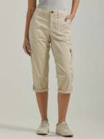 Lee mujer ultra lux con capri cargo relajado y flexible beige pionero ropa Z6H6F436