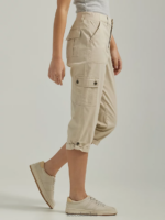 Lee mujer ultra lux con capri cargo relajado y flexible beige pionero ropa Z6H6F436 - Image 3