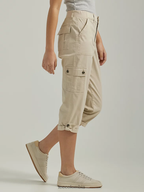 Lee mujer ultra lux con capri cargo relajado y flexible beige pionero ropa Z6H6F436 - Image 3