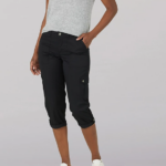 Lee mujer ultra lux con capri cargo relajado y flexible negro ropa Z6H6F435