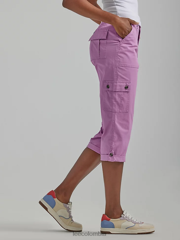 Lee mujer ultra lux con capri cargo relajado y flexible pensamiento ropa Z6H6F431 - Image 3