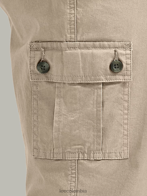 Lee mujer ultra lux con capri cargo relajado y flexible (plus) beige pionero ropa Z6H6F447 - Image 4