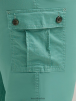 Lee mujer ultra lux con capri cargo relajado y flexible (plus) jade polvoriento ropa Z6H6F448 - Image 4