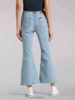 Lee mujer Vaqueros acampanados de talle alto y abertura de colección europea blanqueador solar ropa Z6H6F170 - Image 2