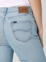 Lee mujer Vaqueros acampanados de talle alto y abertura de colección europea blanqueador solar ropa Z6H6F170 - Image 5