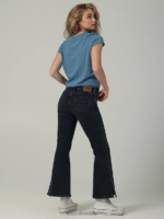 Lee mujer Vaqueros acampanados de talle alto y abertura de colección europea índigo ahumado ropa Z6H6F172 - Image 2