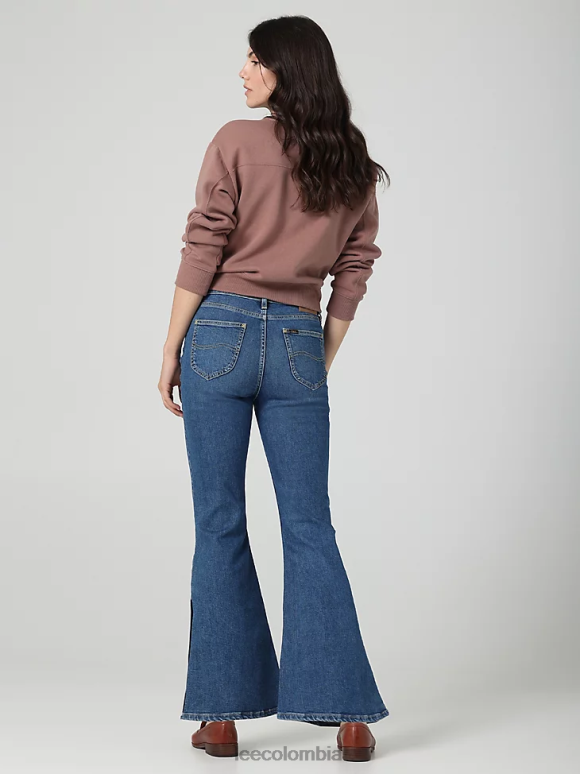 Lee mujer Vaqueros acampanados de talle alto y abertura de colección europea janet ropa Z6H6F171 - Image 2