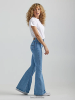 Lee mujer Vaqueros acampanados Ever Fit de talle alto, modernos y vintage corriendo en la luz ropa Z6H6F143 - Image 3