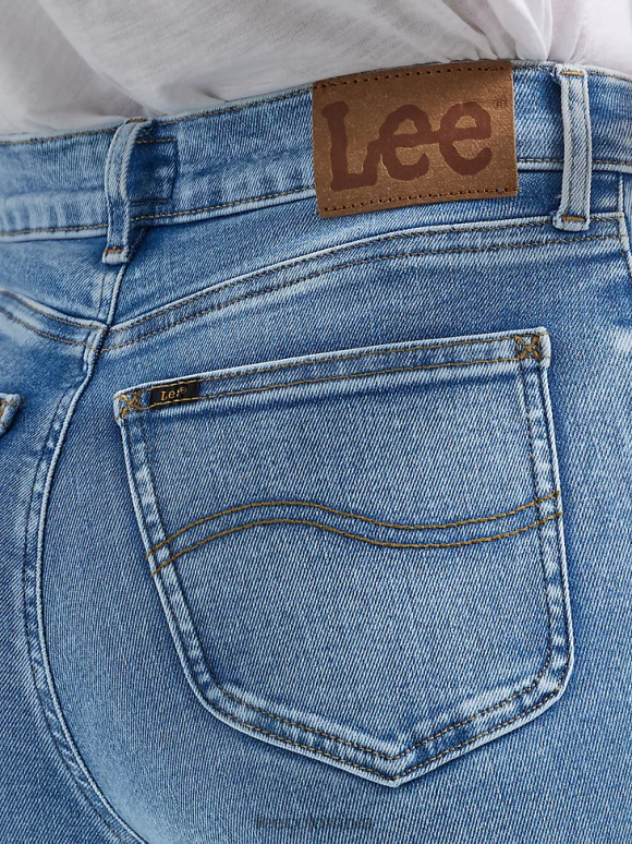Lee mujer Vaqueros acampanados Ever Fit de talle alto, modernos y vintage corriendo en la luz ropa Z6H6F143 - Image 6