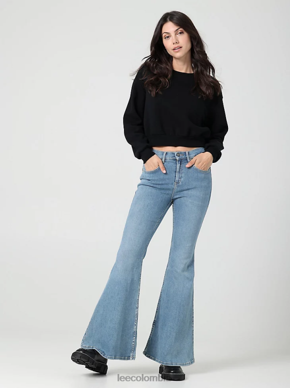 Lee mujer Vaqueros acampanados Ever Fit de talle alto, modernos y vintage Sol de invierno ropa Z6H6F146 - Image 1