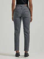 Lee mujer vaqueros de mamá legendarios gris oscuro ropa Z6H6F25 - Image 2