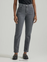 Lee mujer vaqueros de mamá legendarios gris oscuro ropa Z6H6F25