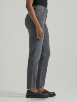 Lee mujer vaqueros de mamá legendarios gris oscuro ropa Z6H6F25 - Image 3