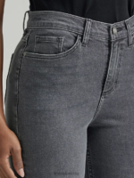 Lee mujer vaqueros de mamá legendarios gris oscuro ropa Z6H6F25 - Image 4