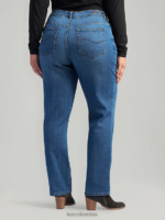 Lee mujer Vaqueros elásticos de pierna recta y corte relajado (plus) meridiano ropa Z6H6F90 - Image 2
