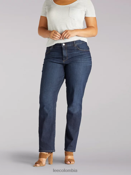 Lee mujer Vaqueros elásticos de pierna recta y corte relajado (plus) verona ropa Z6H6F89
