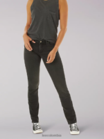 Lee mujer Vaqueros rectos ajustados ultra lux comfort (petite) negro ropa Z6H6F49