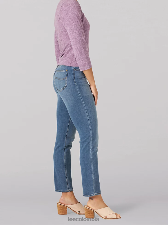 Lee mujer Vaqueros rectos ajustados ultra lux comfort (petite) unión ropa Z6H6F48 - Image 3