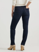 Lee mujer Vaqueros rectos ajustados y cómodos ultra lux oscuro y brumoso ropa Z6H6F23 - Image 2